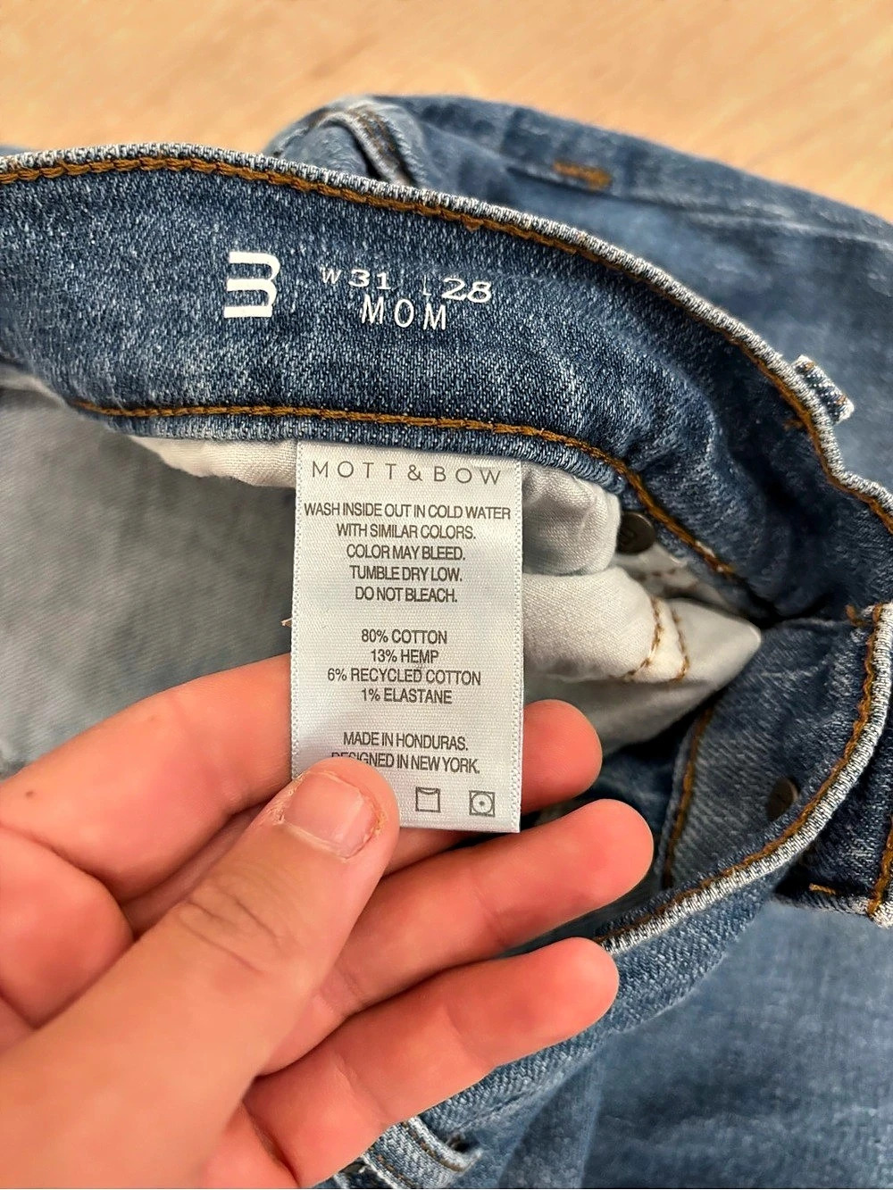 Mott & Bow Women's Mom Jeans Waist 31 Length 28 - Picture 4 of 6